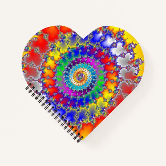 Psychedelisches Fraktal Notizblock (Vorderseite)