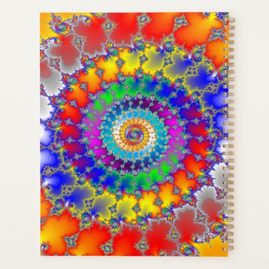 Psychedelisches Fraktal Planer (Rückseite)