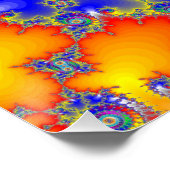 Psychedelisches Fraktal Poster (Ecke)