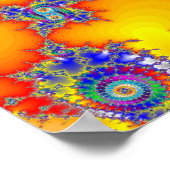 Psychedelisches Fraktal Poster (Ecke)