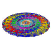 Psychedelisches Fraktal Schneidebrett (Ecke)