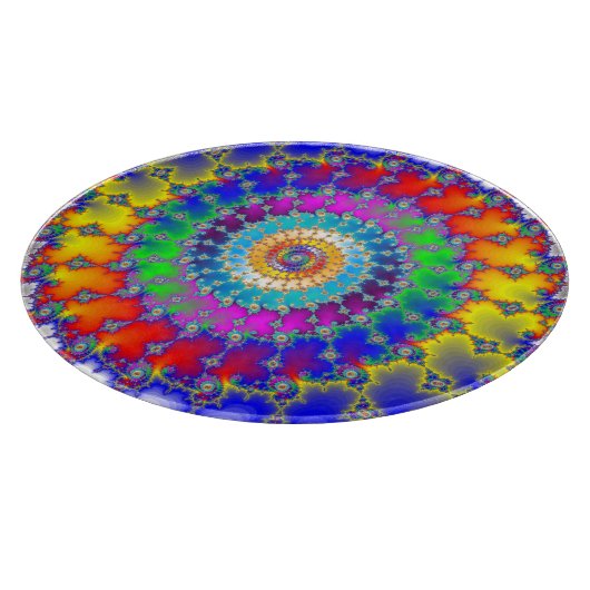 Psychedelisches Fraktal Schneidebrett (Ecke)
