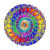 Psychedelisches Fraktal Schneidebrett (Vorderseite)