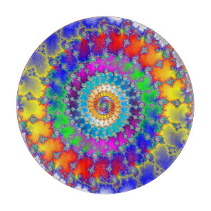 Psychedelisches Fraktal Schneidebrett