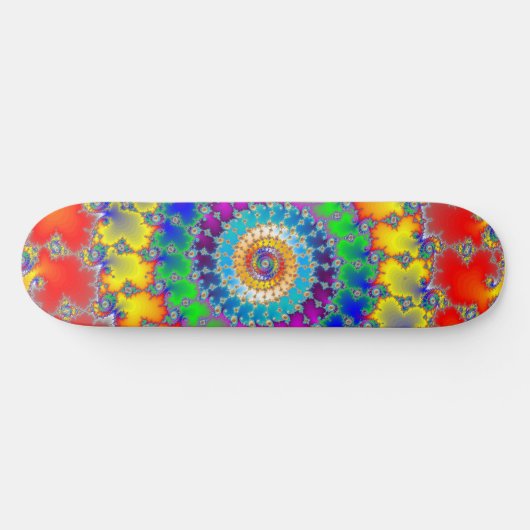 Psychedelisches Fraktal Skateboard (Horizontal)