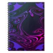 Psychedelisches Fraktal-Spiralnotizbuch Notizblock (Vorderseite)