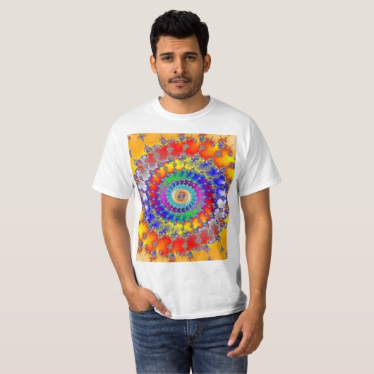 Psychedelisches Fraktal T-Shirt (Vorne ganz)