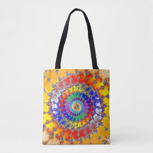 Psychedelisches Fraktal Tasche (Vorderseite)