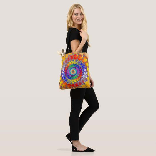 Psychedelisches Fraktal Tasche (Am Model)