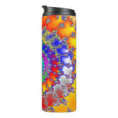 Psychedelisches Fraktal Thermosbecher (Nach rechts gedreht)