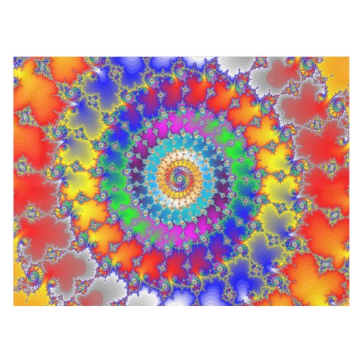 Psychedelisches Fraktal Tischdecke (Vorderseite (Horizontal))