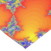 Psychedelisches Fraktal Tischdecke (Schrägansicht)