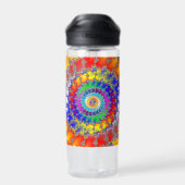 Psychedelisches Fraktal Trinkflasche (Rückseite)