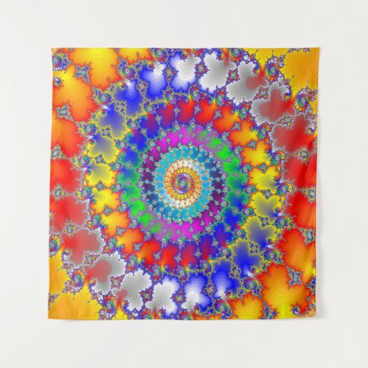 Psychedelisches Fraktal Wandteppich (Vorderseite (Horizontal))