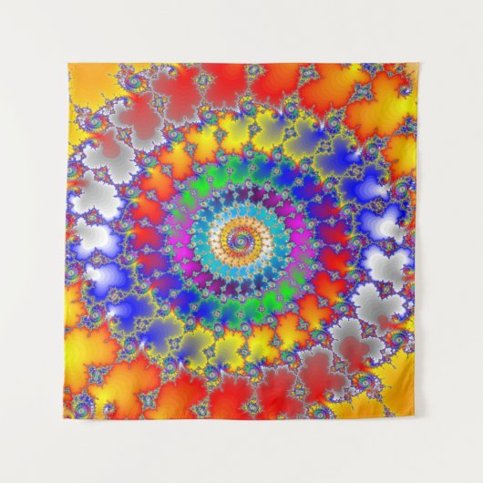 Psychedelisches Fraktal Wandteppich (Vorderseite)