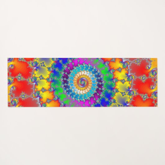 Psychedelisches Fraktal Yogamatte (Rückseite (Horizontal))