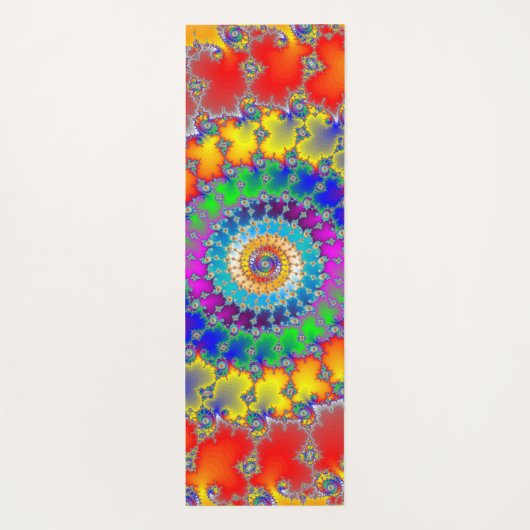Psychedelisches Fraktal Yogamatte (Rückseite)