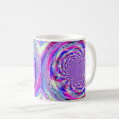 Psychedelisches Fraktaldesign Kaffeetasse (VorderseiteRechts)
