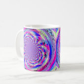 Psychedelisches Fraktaldesign Kaffeetasse (Vorderseite Links)