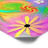 Psychedelisches Friedensposter Poster (Ecke)