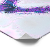 Psychedelisches Friedenszeichen-Poster Poster (Ecke)