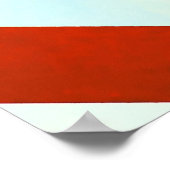 Psychedelisches Friseurhandzeichen Print Poster (Ecke)