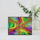 Psychedelisches Frühstück Postkarte (Stehend Vorderseite)