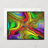 Psychedelisches Frühstück Postkarte (Vorne/Hinten)