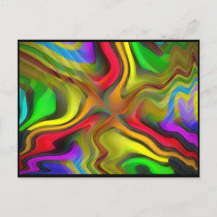 Psychedelisches Frühstück Postkarte