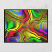 Psychedelisches Frühstück Postkarte (Vorderseite)