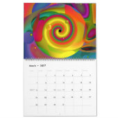 Psychedelisches Frühstück Trippy Abstrakt Art Kalender (Mär 2027)