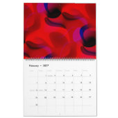 Psychedelisches Frühstück Trippy Abstrakt Art Kalender (Feb 2027)