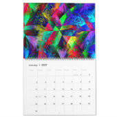 Psychedelisches Frühstück Trippy Abstrakt Art Kalender (Jan 2027)