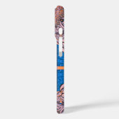 Psychedelisches Fun Fraktal Muster & Text Case-Mate iPhone Hülle (Rückseite / Links)