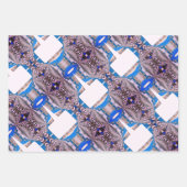 Psychedelisches Fun Fraktal Muster & Text Geschenkpapier Set (Vorderseite 2)