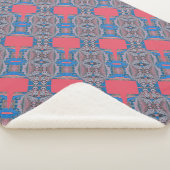 Psychedelisches Fun Fraktal Muster & Text Sherpadecke (3/4)