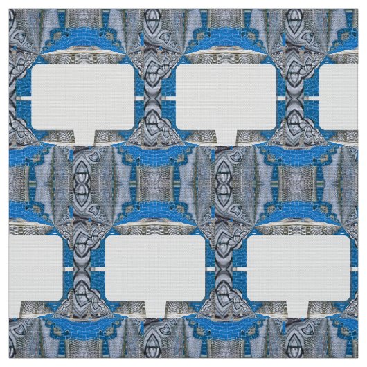 Psychedelisches Fun Fraktal Muster & Text Stoff (Muster)