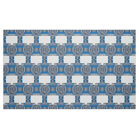 Psychedelisches Fun Fraktal Muster & Text Stoff (Fat Quarter (45,7 x 55,9 cm))