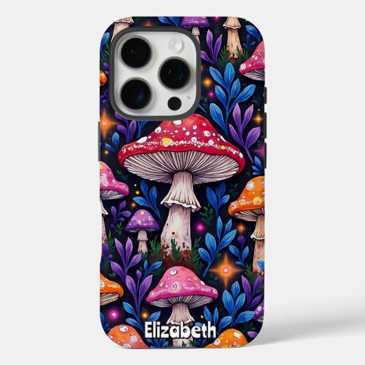 "Psychedelisches Fungi-Muster Case-Mate iPhone Hülle (Rückseite)