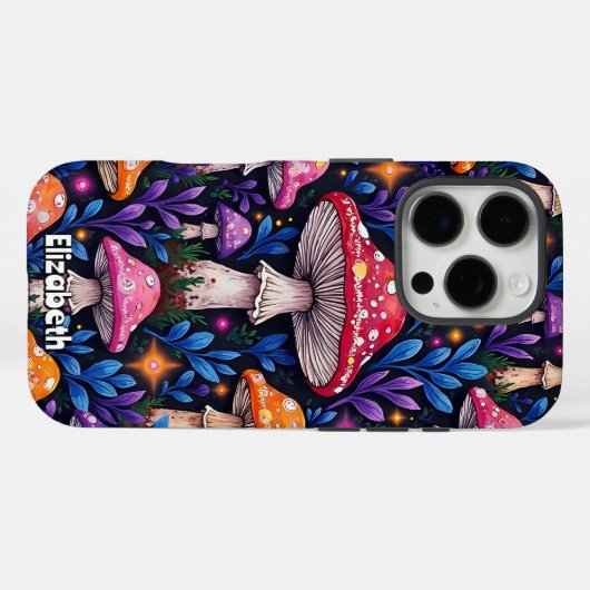 "Psychedelisches Fungi-Muster Case-Mate iPhone Hülle (Rückseite (Horizontal))