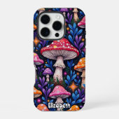 "Psychedelisches Fungi-Muster iPhone Hülle (Rückseite)
