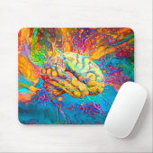 Psychedelisches Gehirn Mousepad (Mit Mouse)