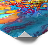 Psychedelisches Gehirn Poster (Ecke)