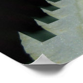 Psychedelisches Gelbes Lily Poster (Ecke)