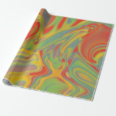 Psychedelisches Geschenkpapier (Ungerollt)