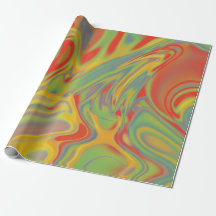 Psychedelisches Geschenkpapier