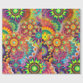 Psychedelisches Geschenkpapier (Flach)