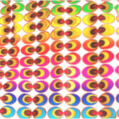 Psychedelisches Gewebe Aufkleber (Vorderseite)