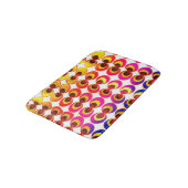 Psychedelisches Gewebe Badematte (Schrägansicht)