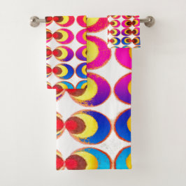 Psychedelisches Gewebe Badhandtuch Set